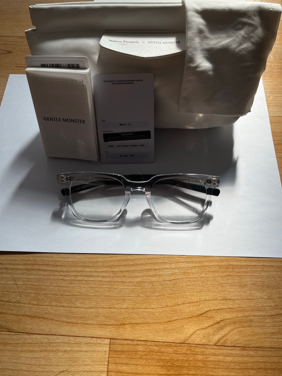 젠틀몬스터 x 마르지엘라 MM117 클리어 안경 상품이미지2
