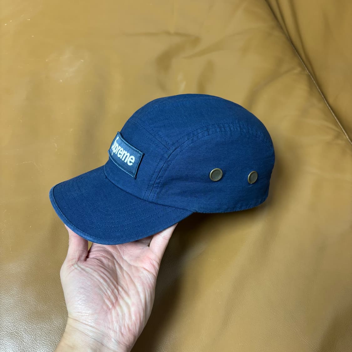 슈프림 캠프캡 모자 박스로고 24FW 밀리터리 네이비 상품이미지4