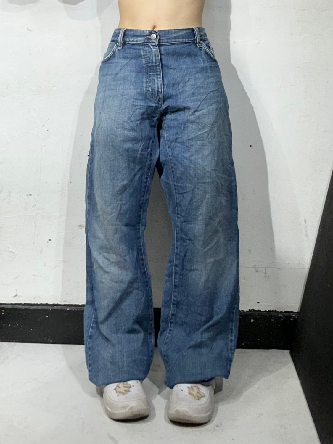 휴고 보스 중청 와이드 데님 팬츠  상품이미지2