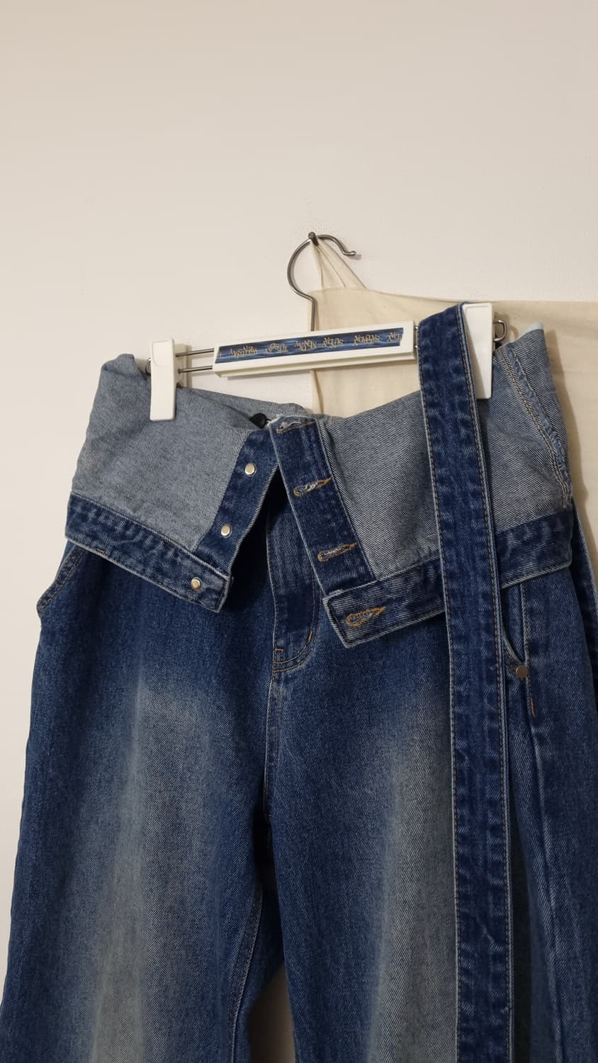 신앤리 와이드 벨티드 데님 팬츠 상품이미지5