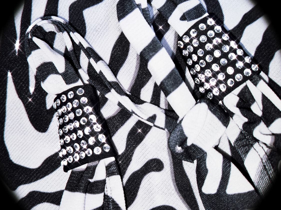 Vintage 03 zebra halter mini dress 상품이미지2