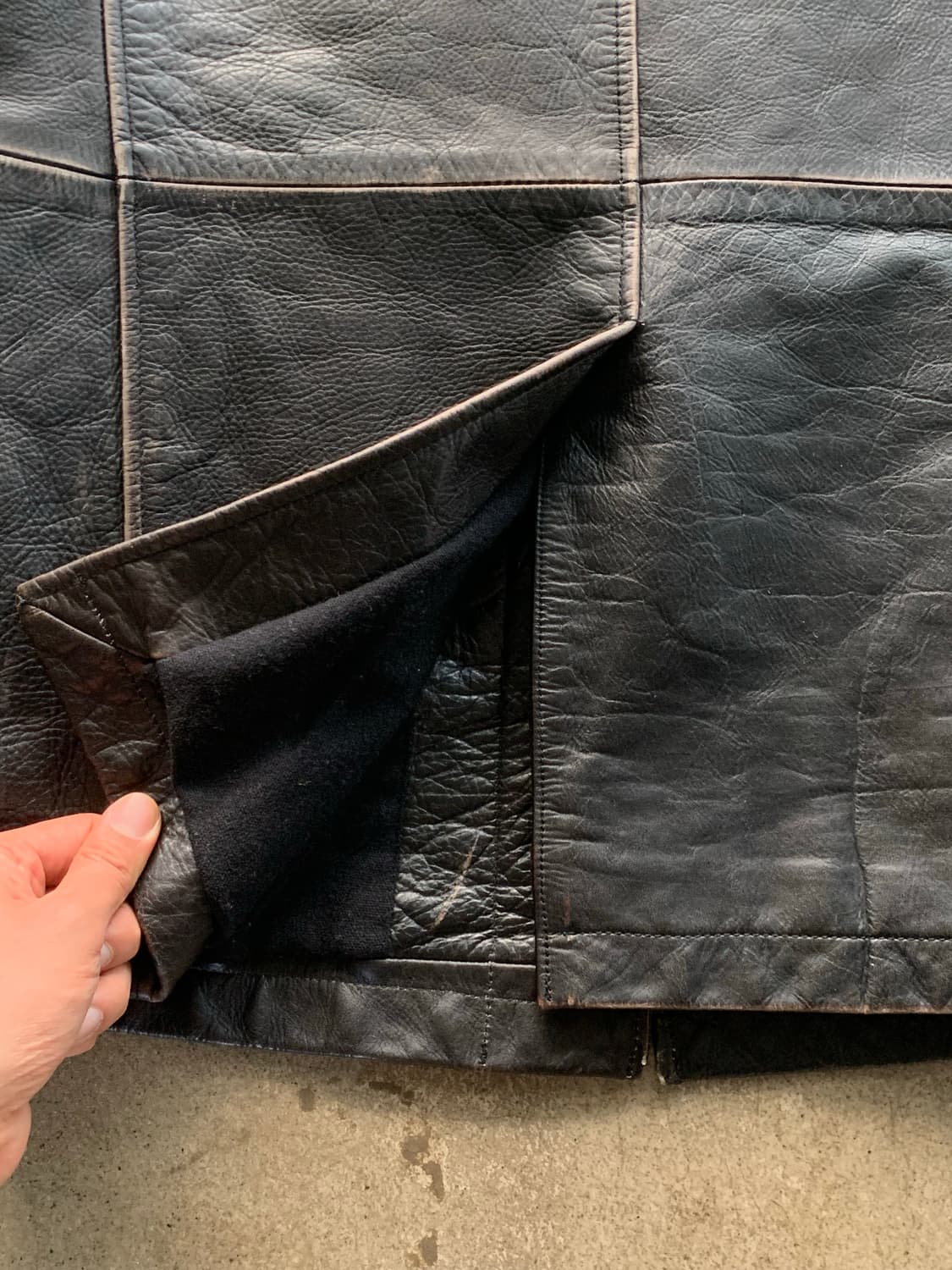 2000s 초반 올드 갭 M-43 모티브 레더 필드 자켓 상품이미지9