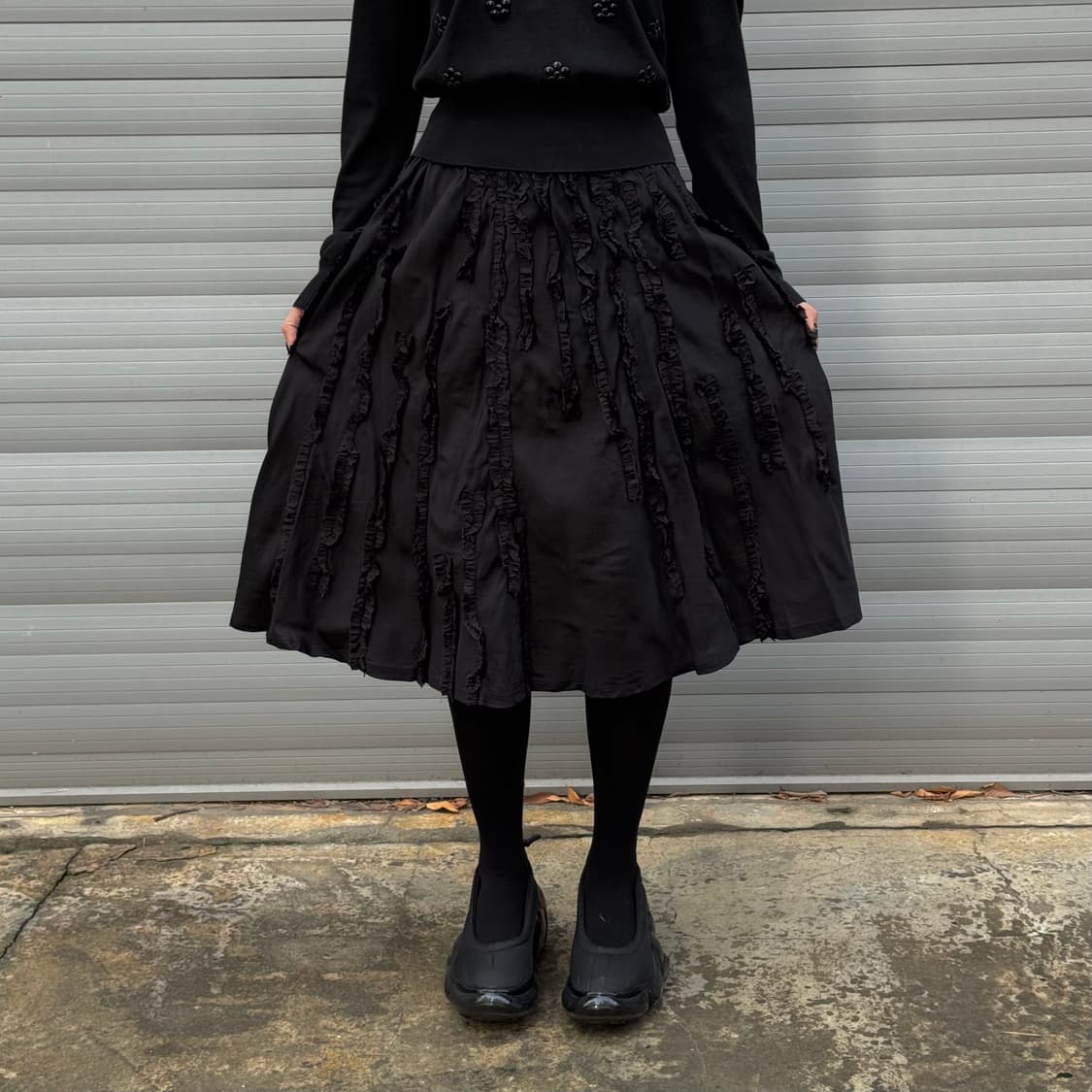 Ruffle Black Skirt 상품이미지10