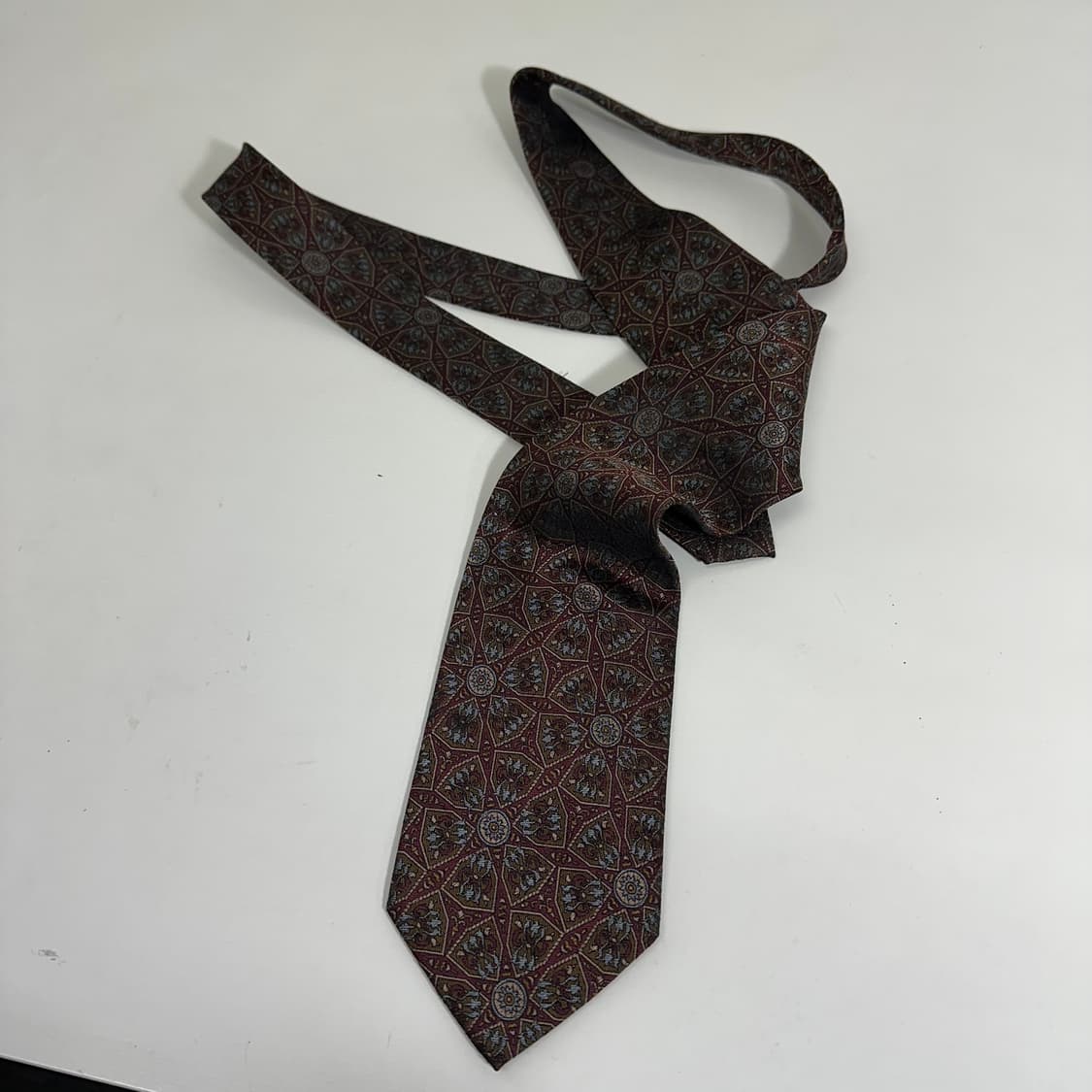 OS 발렌티노 에스닉패턴 클래식 실크100% 넥타이 상품이미지3