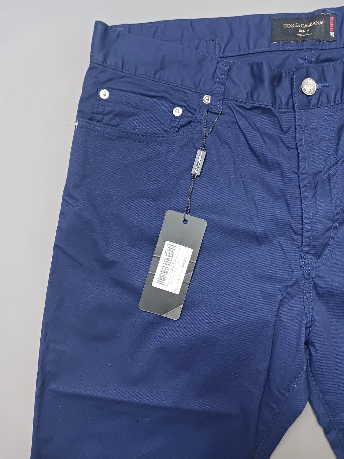 새상품 [36] 돌체앤가바나 스트레치 테이퍼드 팬츠 슬랙스 네이비 상품이미지2