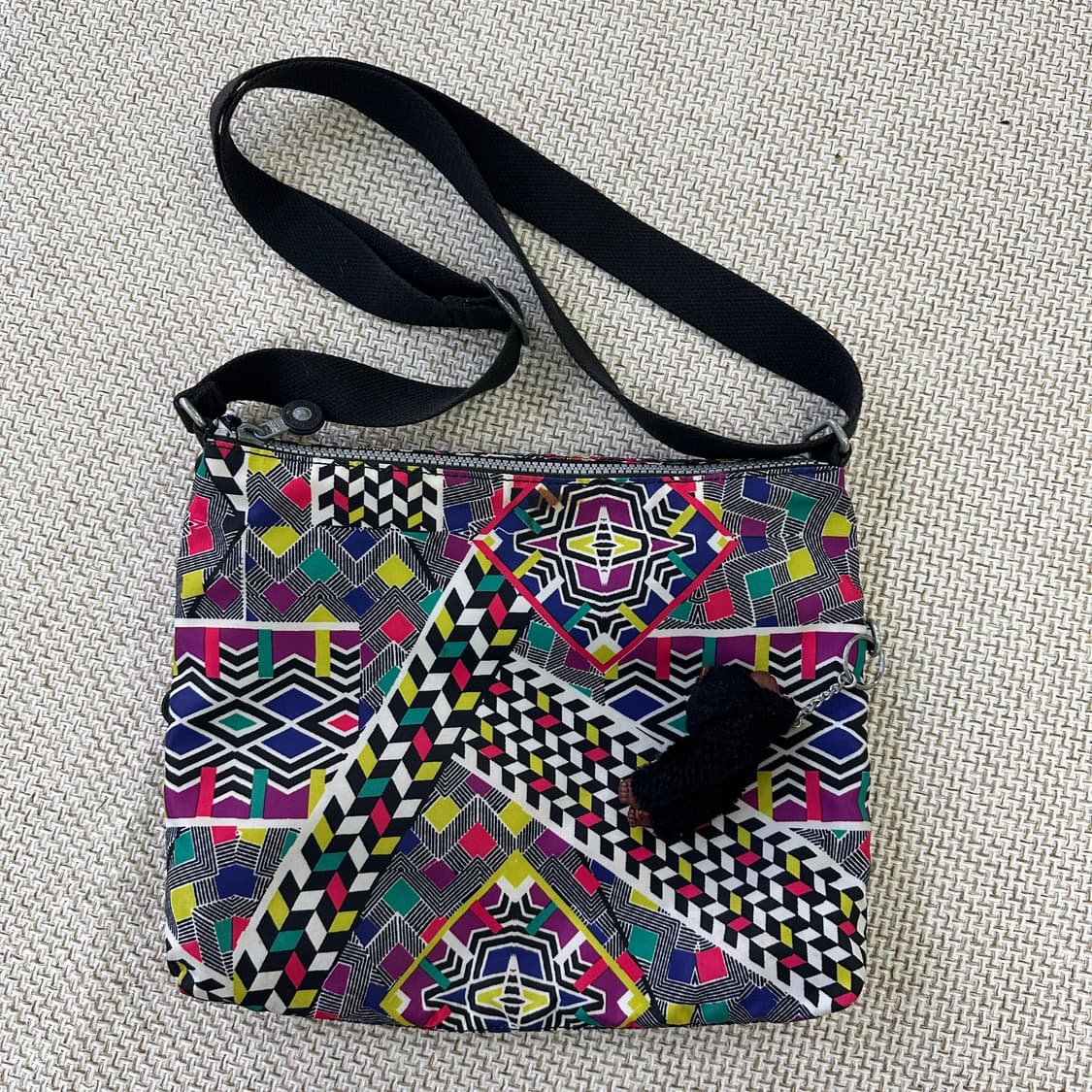 실측확인 키플링 패턴 크로스백 0409D 상품이미지2