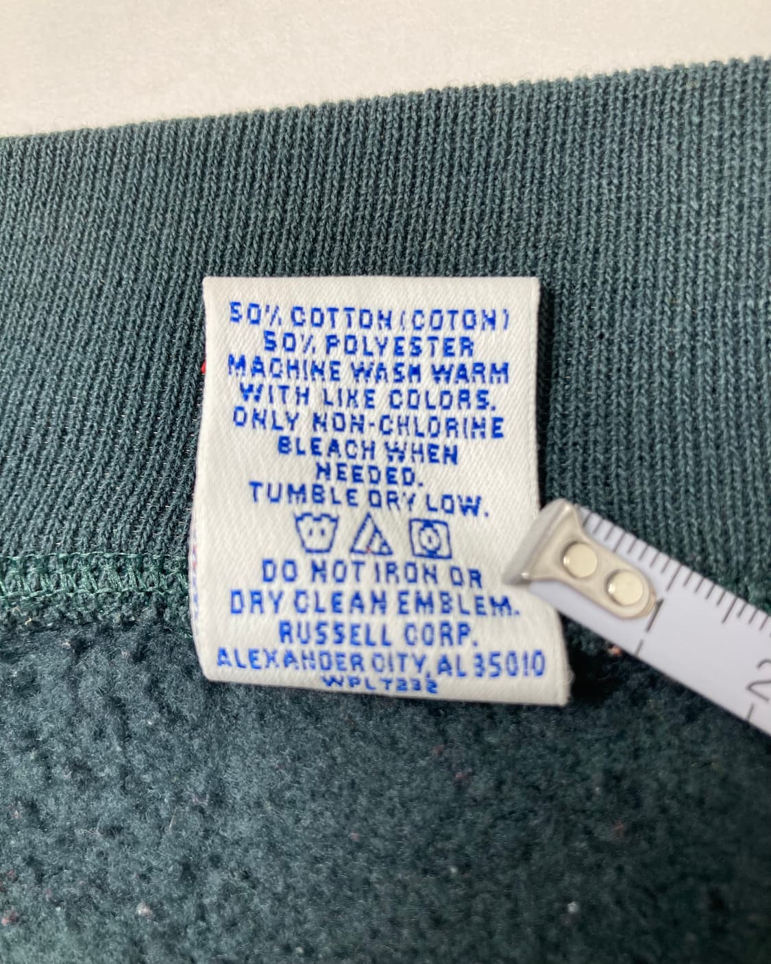 90s Russell Zip Up Sweatshirt (sage gree 상품이미지4