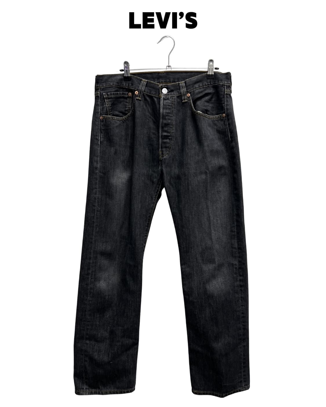 00s 리바이스 501 흑청 데님 팬츠 Made in Mexico 상품이미지1