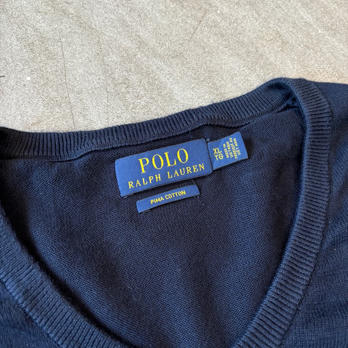 폴로 국내 매장 정품 네이비 피마 코튼 니트 상품이미지5