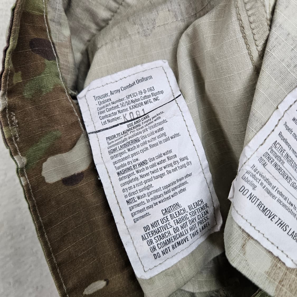 미군 멀티캠 팬츠 SS 상품이미지6