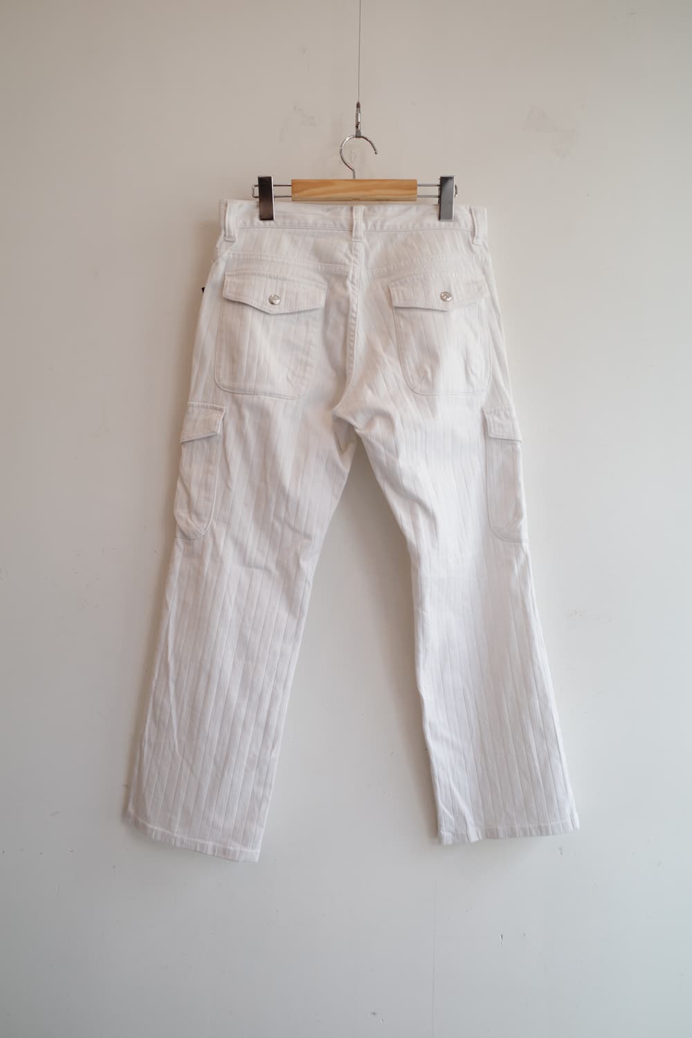 LOUIS CHAVLON 스트라이프 패턴 카고팬츠 (31인치) 상품이미지8