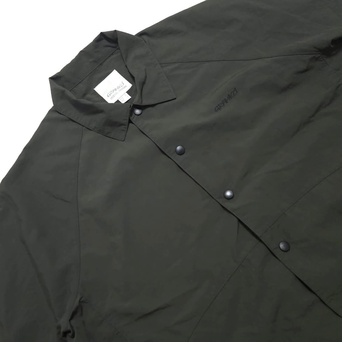 그라미치 리버 뱅크 나일론 셔츠 자켓 카키 상품이미지4