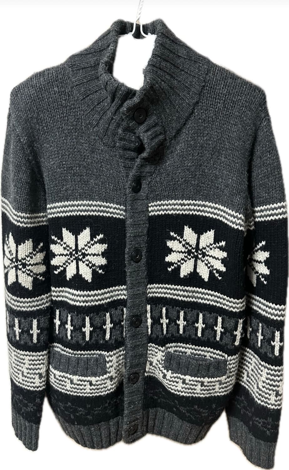 차콜색 노르딕 가디건 상품이미지3