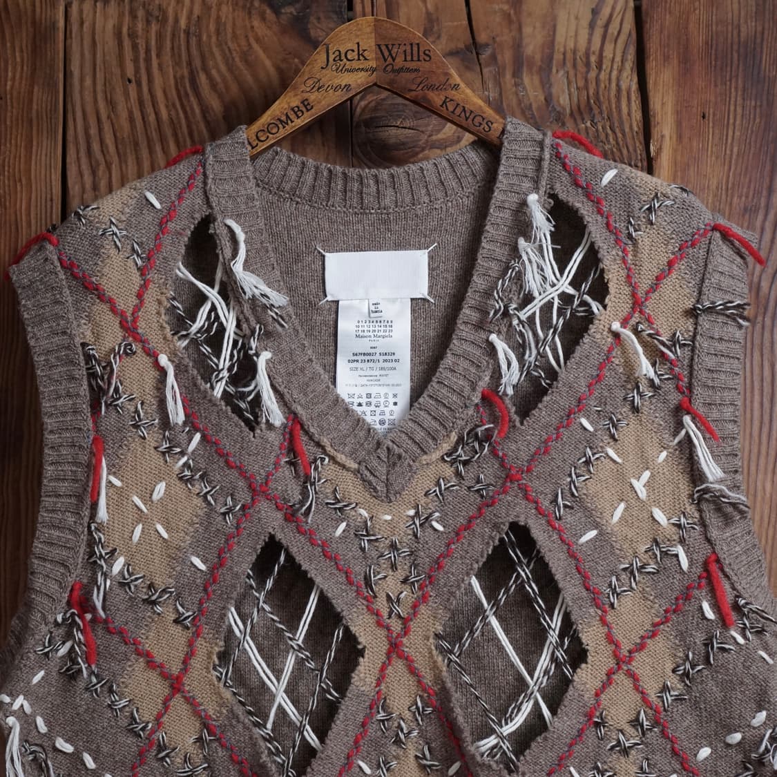 메종 마르지엘라 컷아웃 탱크 베스트 상품이미지4