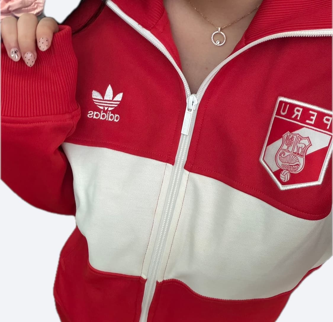 ❤️아디다스 페루 빅로고 레드 화이트 트랙탑 져지❤️ 상품이미지1