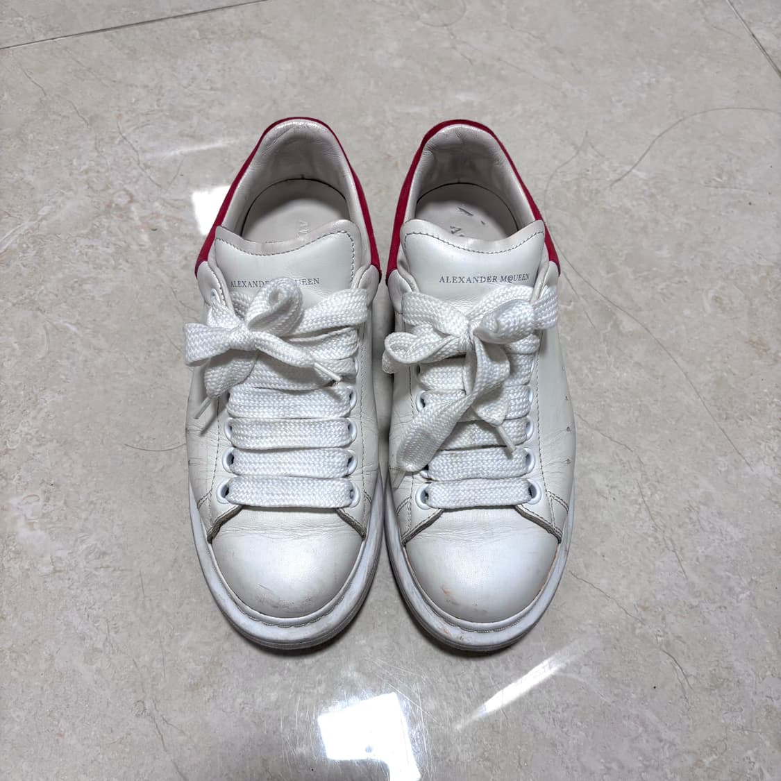 정품) 알렉산더맥퀸 오버솔 스니커즈 레드 상품이미지3