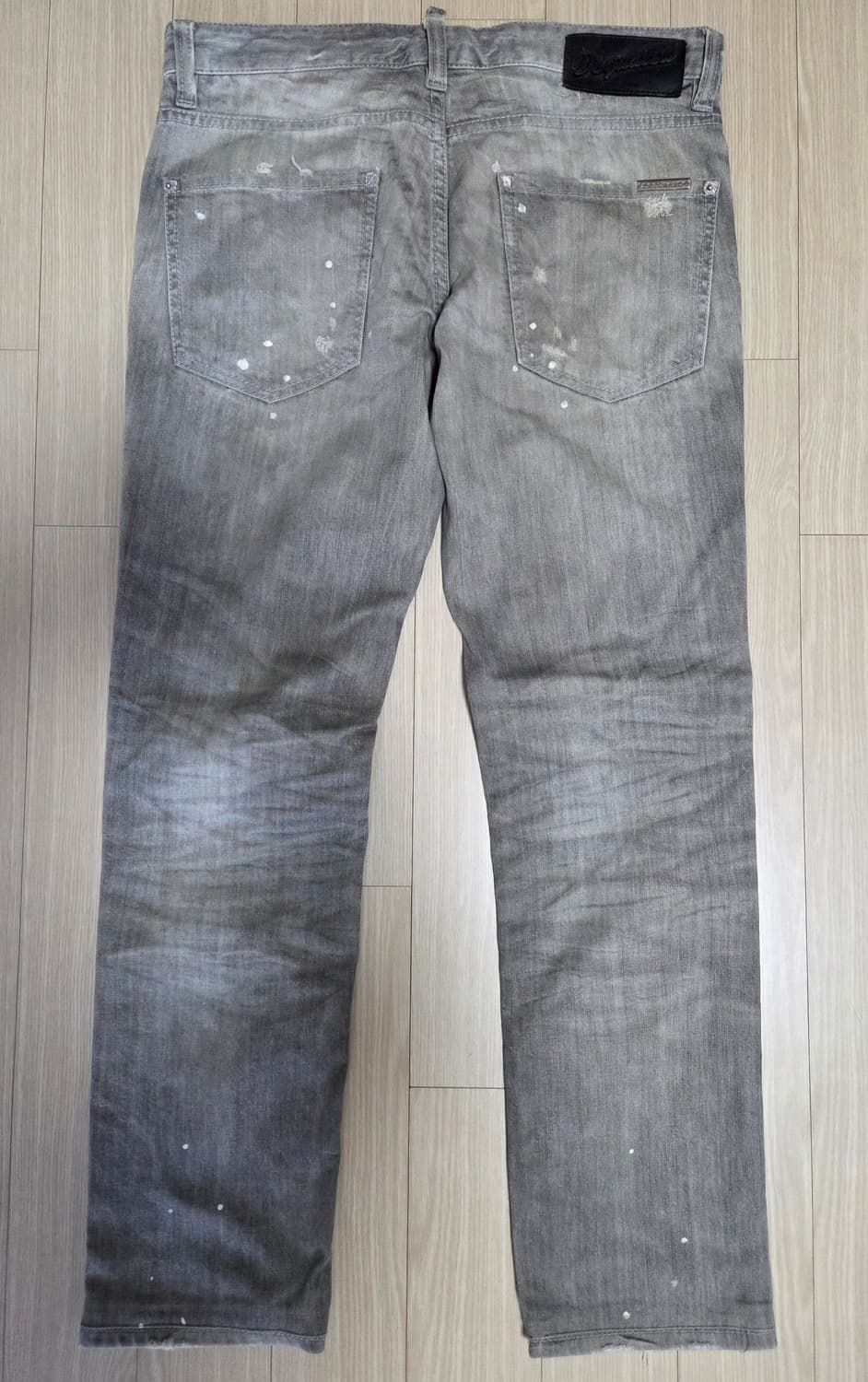 디스퀘어드 그레이 페인팅 슬림 데님팬츠 상품이미지2