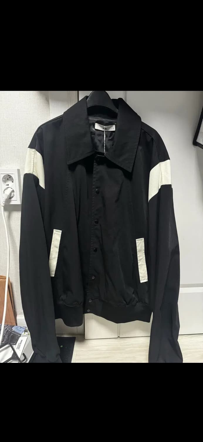 무료배송) 밀로 나일론 바시티 자켓 블랙 L size 상품이미지1