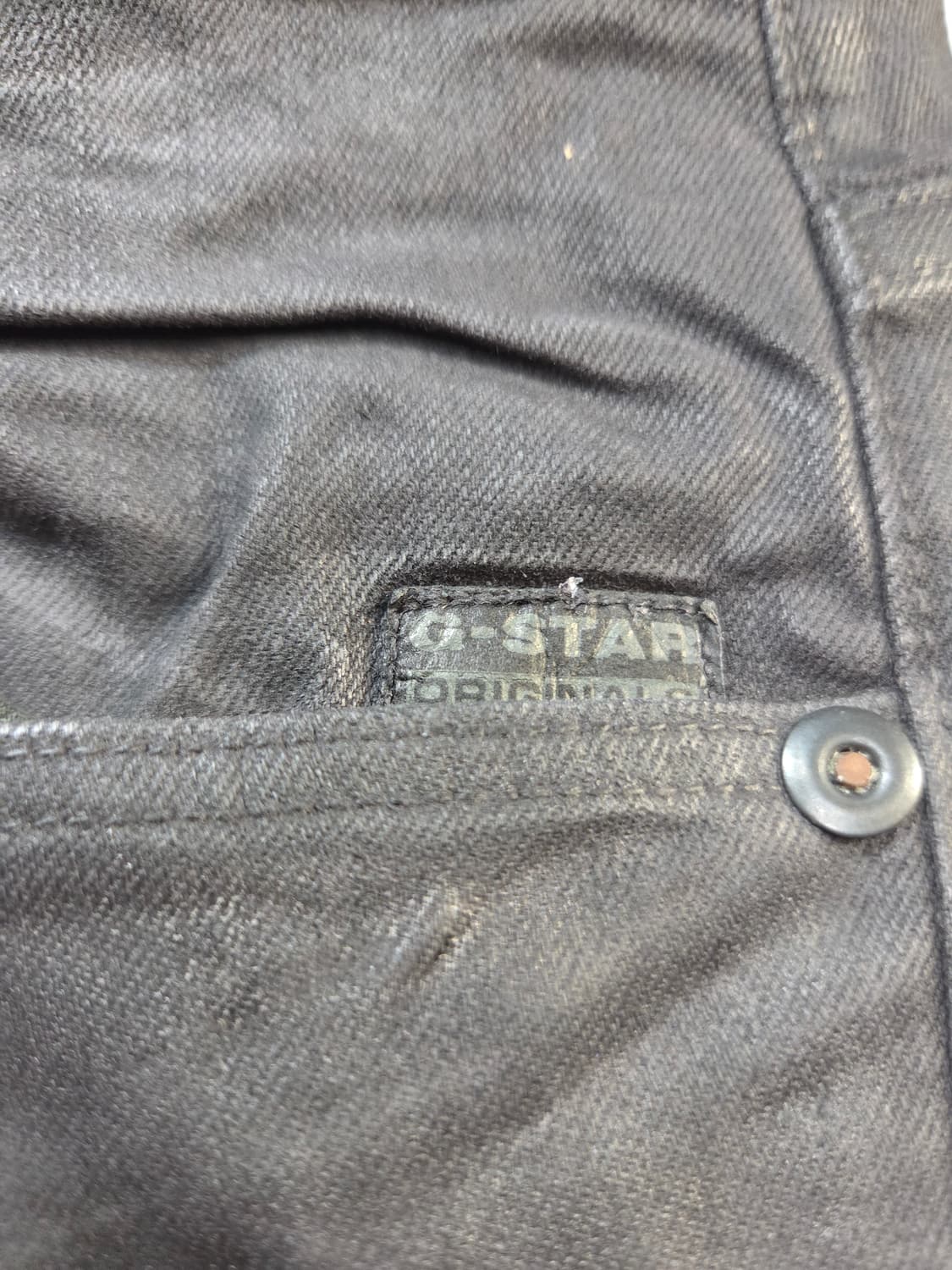 G-Star RAW 블랙 코팅 데님 바지(W33/L32) 상품이미지4