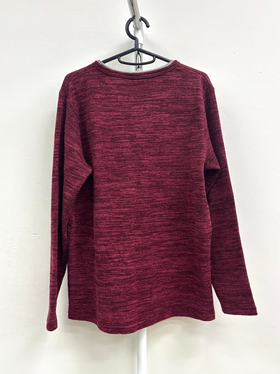 빈티지 락시크 버건디 헨리넥 롱슬리브 y2k 상품이미지7