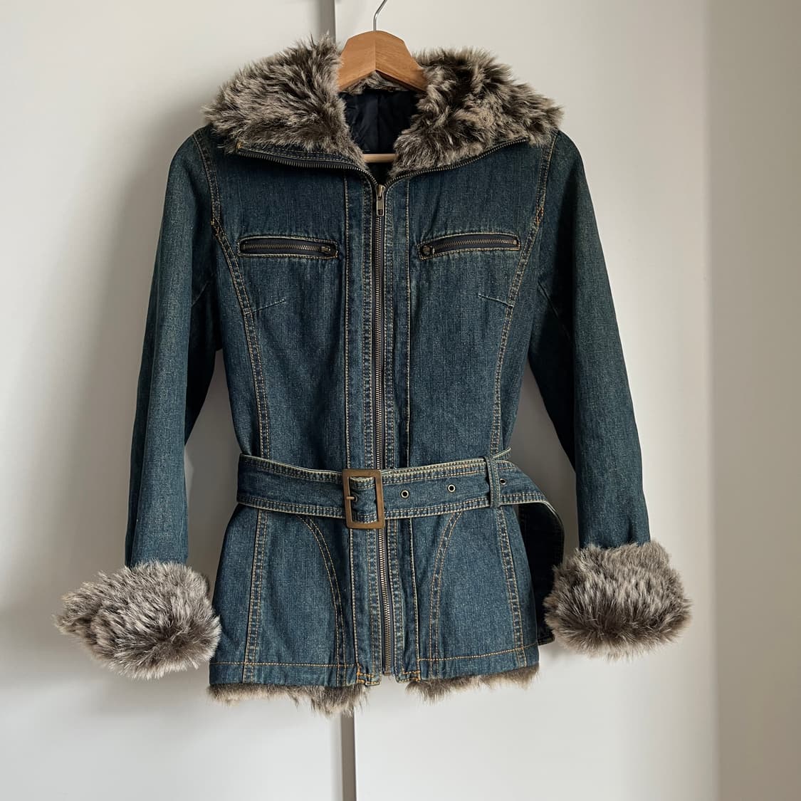 RECLAIMEDFEEL denim fake fur Jacket 상품이미지3