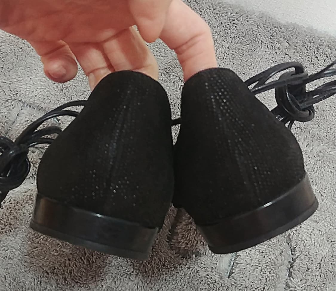 스튜어트 와이츠먼  길리건 레이스업 플랫슈즈 블랙/240 상품이미지3