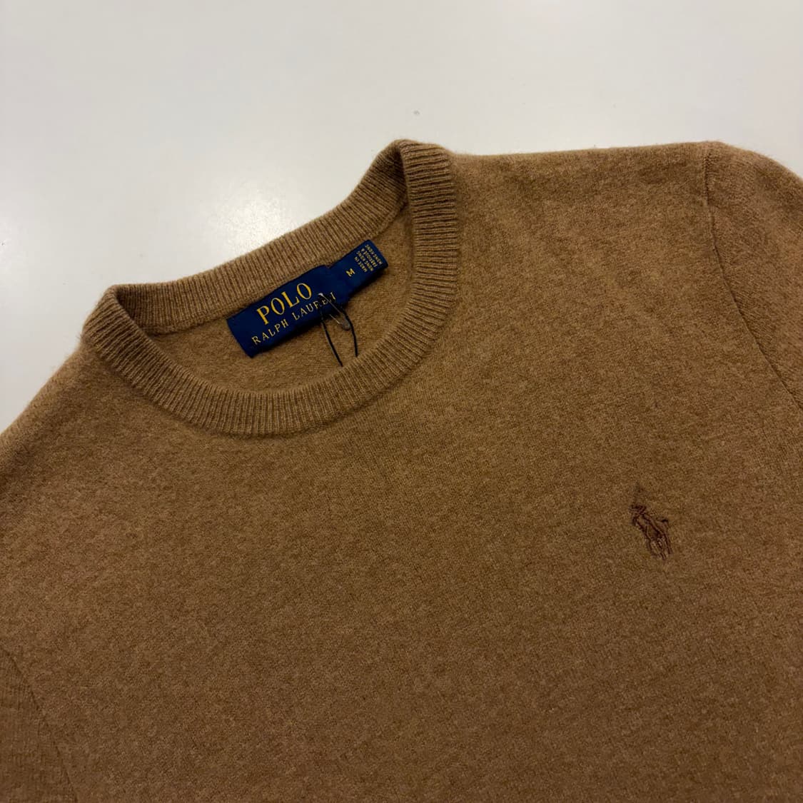 [M] 폴로 랄프로렌 메리노울 브라운 니트 스웨터 C507 상품이미지3