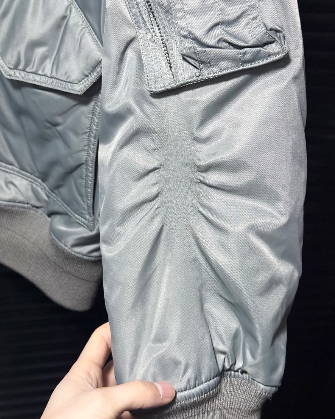 빔즈 ma1 ma-1 항공 점퍼 블루종 봄버 민트 밀리터리 워크 공군 상품이미지9