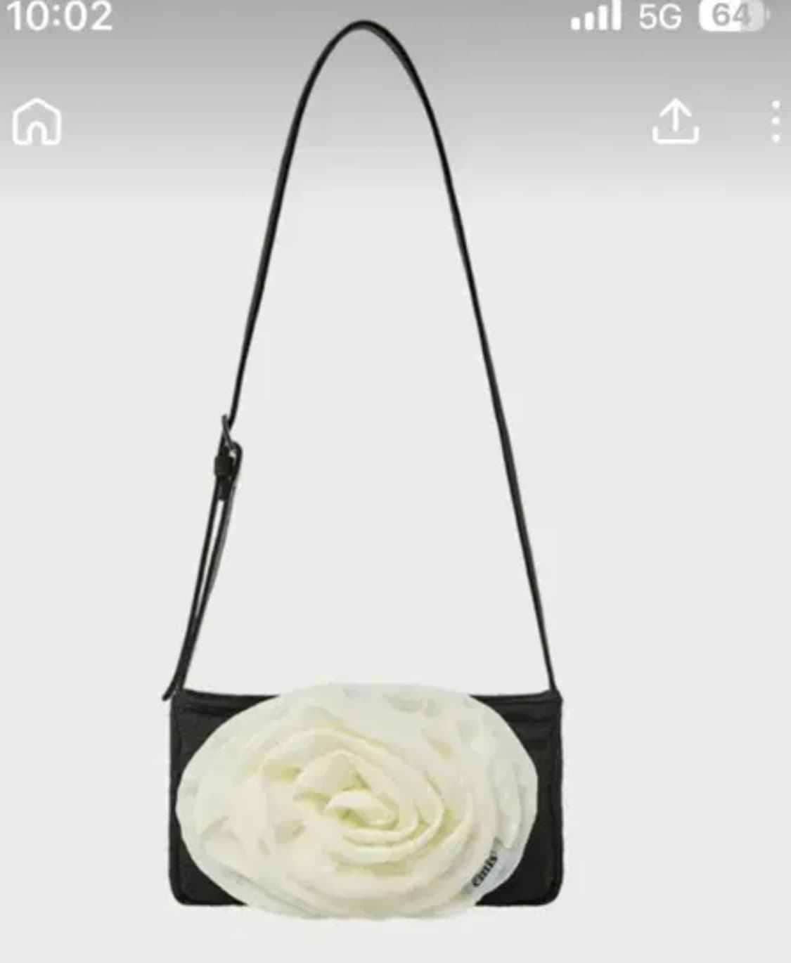 emis 코사지 플랫백 블랙 상품이미지1