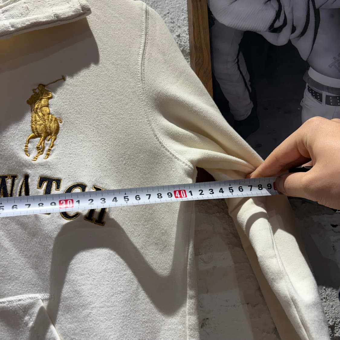 폴로 빅포니2 블랙와치 빈티지 반집업 맨투맨 상품이미지8