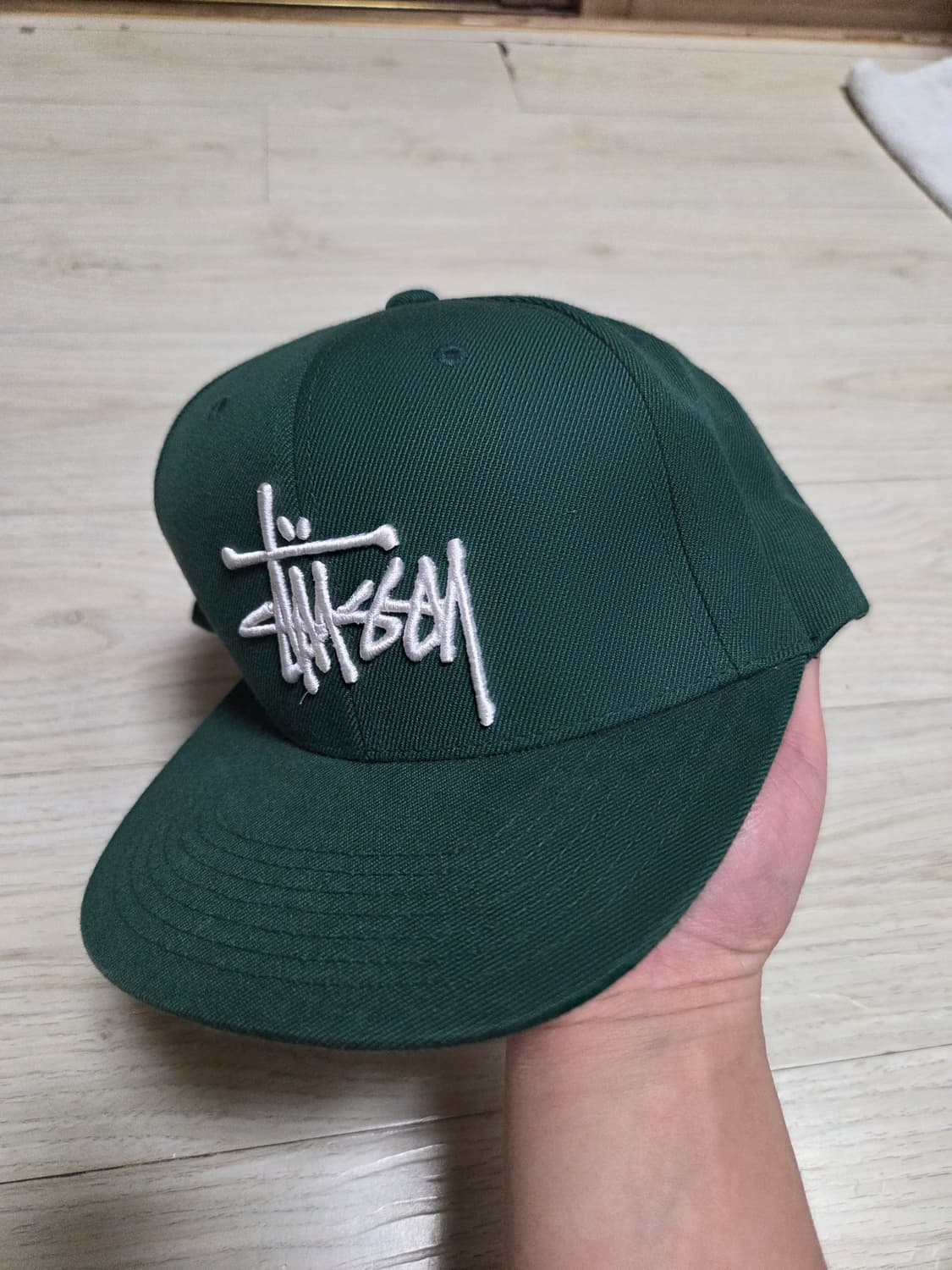 스투시 스냅백 다크그린 상품이미지3