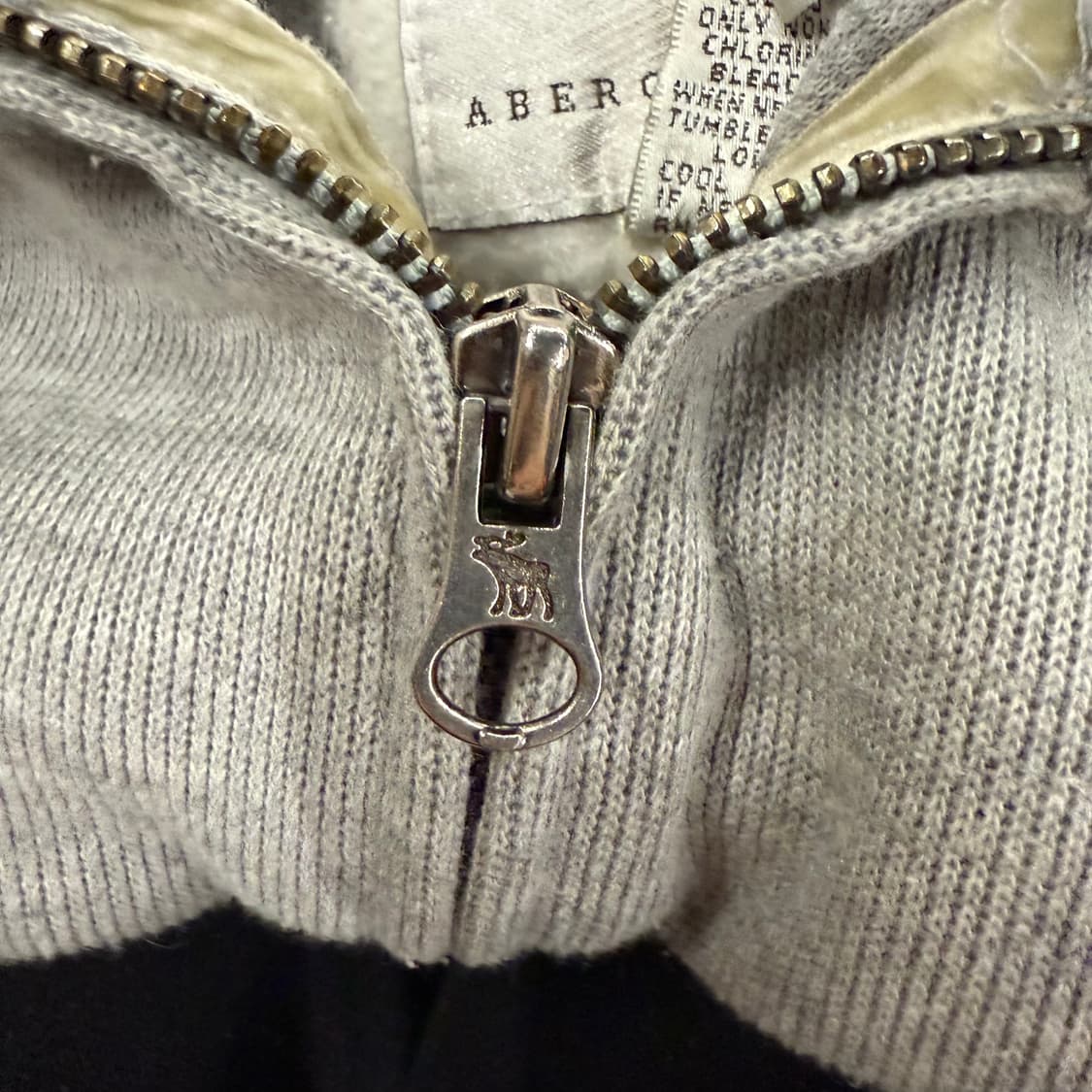 아베크롬비 그레이 코튼 면 집업 상품이미지7