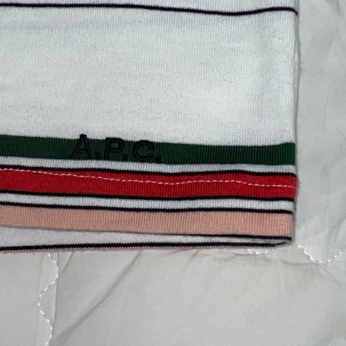 아페쎄  스트라이프 코튼 져지 크루넥 티셔츠 상품이미지6