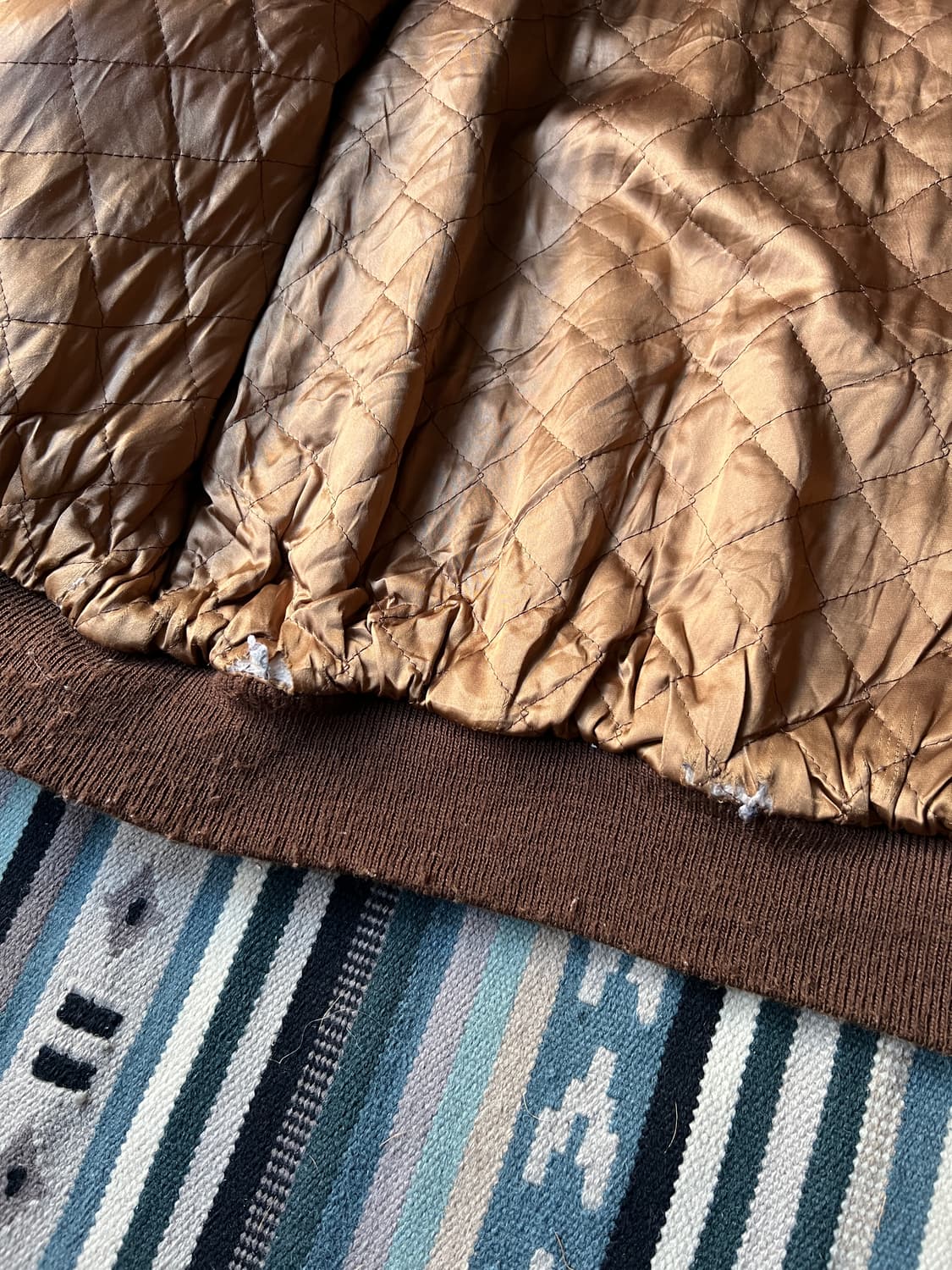 [XL]90's Made in USA 리얼레더 플라이트 자켓 상품이미지7