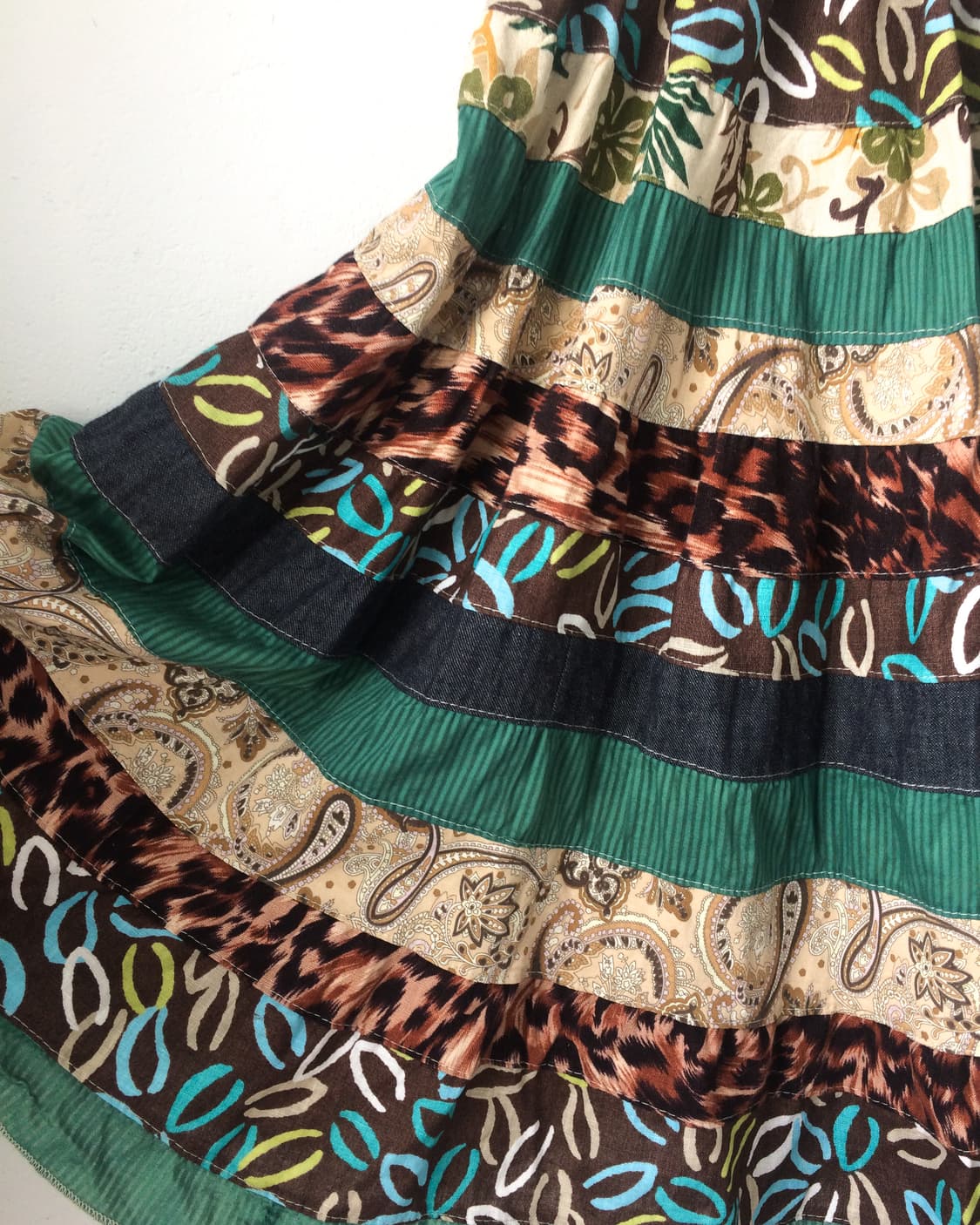Patch work layer skirt 상품이미지3