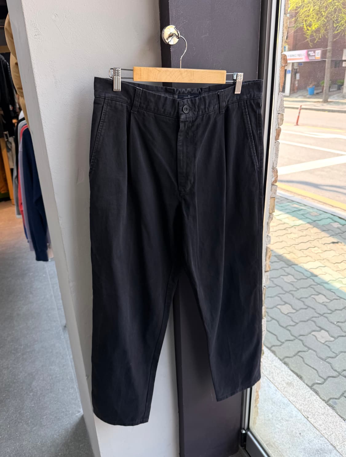 50/ 에르메네질도 제냐 가먼트다잉 원턱 팬츠 상품이미지2