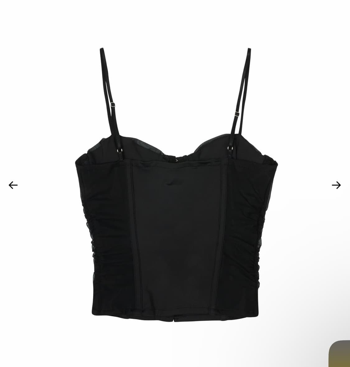 새상품) 보헤미안서울 란제리 셔링 훅 뷔스티에 보헴서 상품이미지2