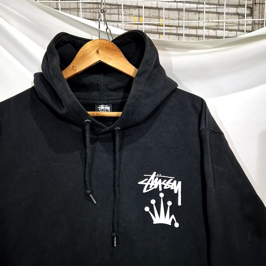 Stussy 스투시 크라운 로고 후드티 상품이미지4