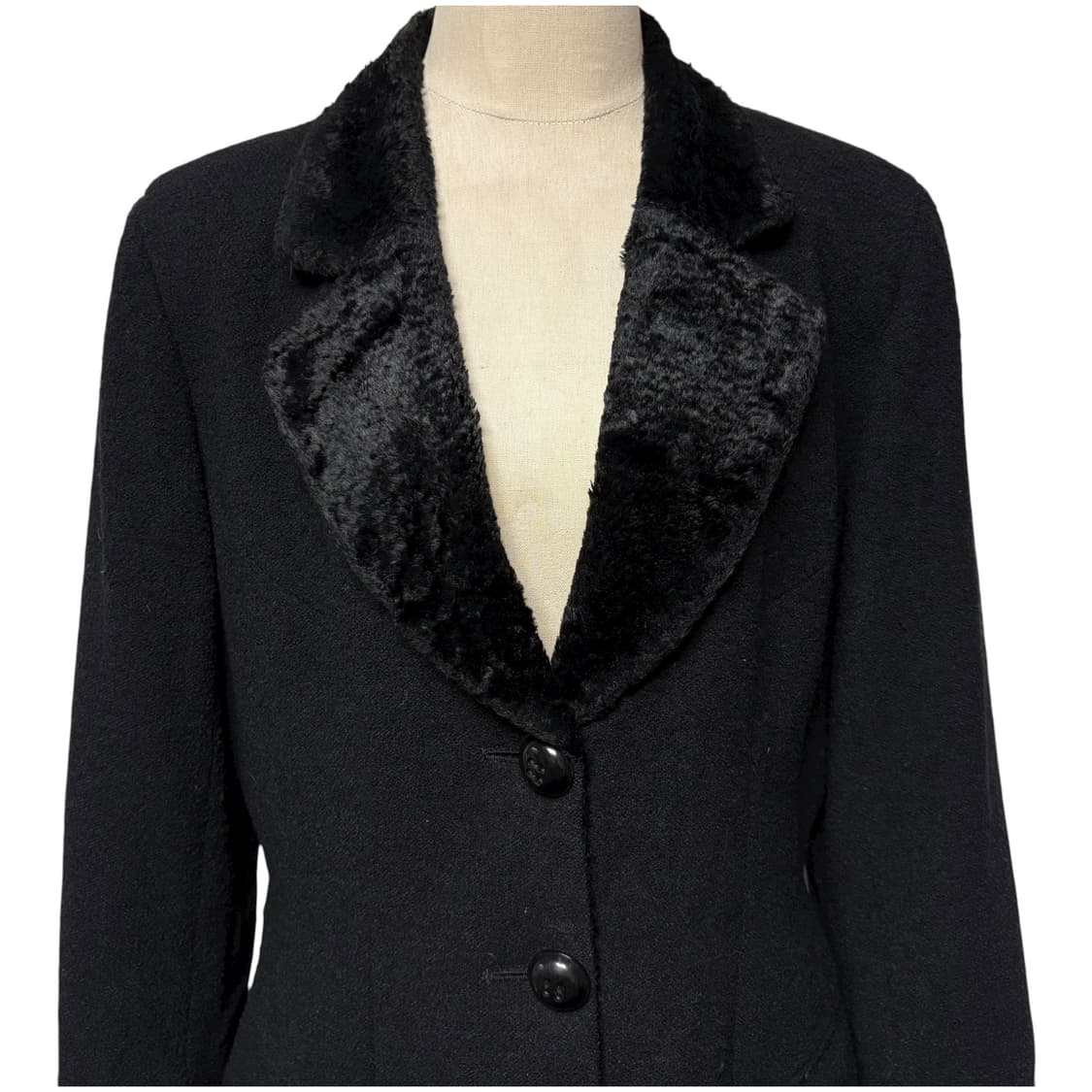 3690 크리스찬디올 블랙 블레이져 퍼카라 울자켓 상품이미지2