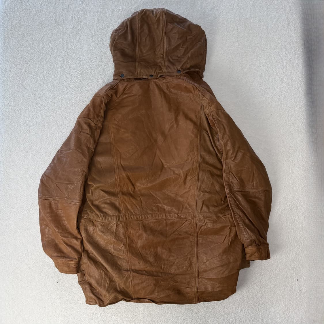 빈티지 레더 후드파카 상품이미지3