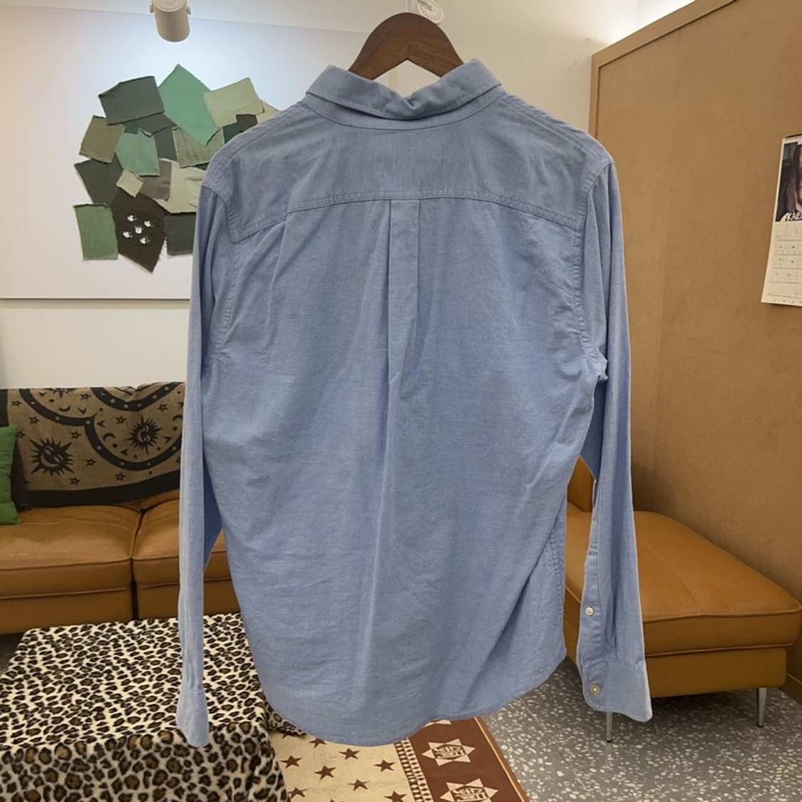 아베크롬비 빈티지 캐주얼 컨트리 연하늘 셔츠 S C09439 상품이미지4