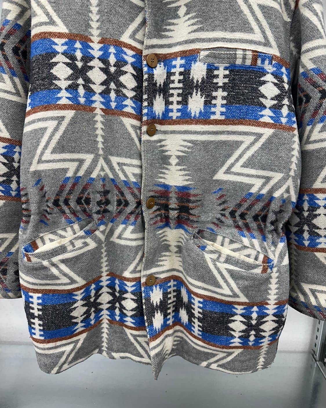 (L오버)80~90'S FRANCE 패턴 코트-M1339 상품이미지3