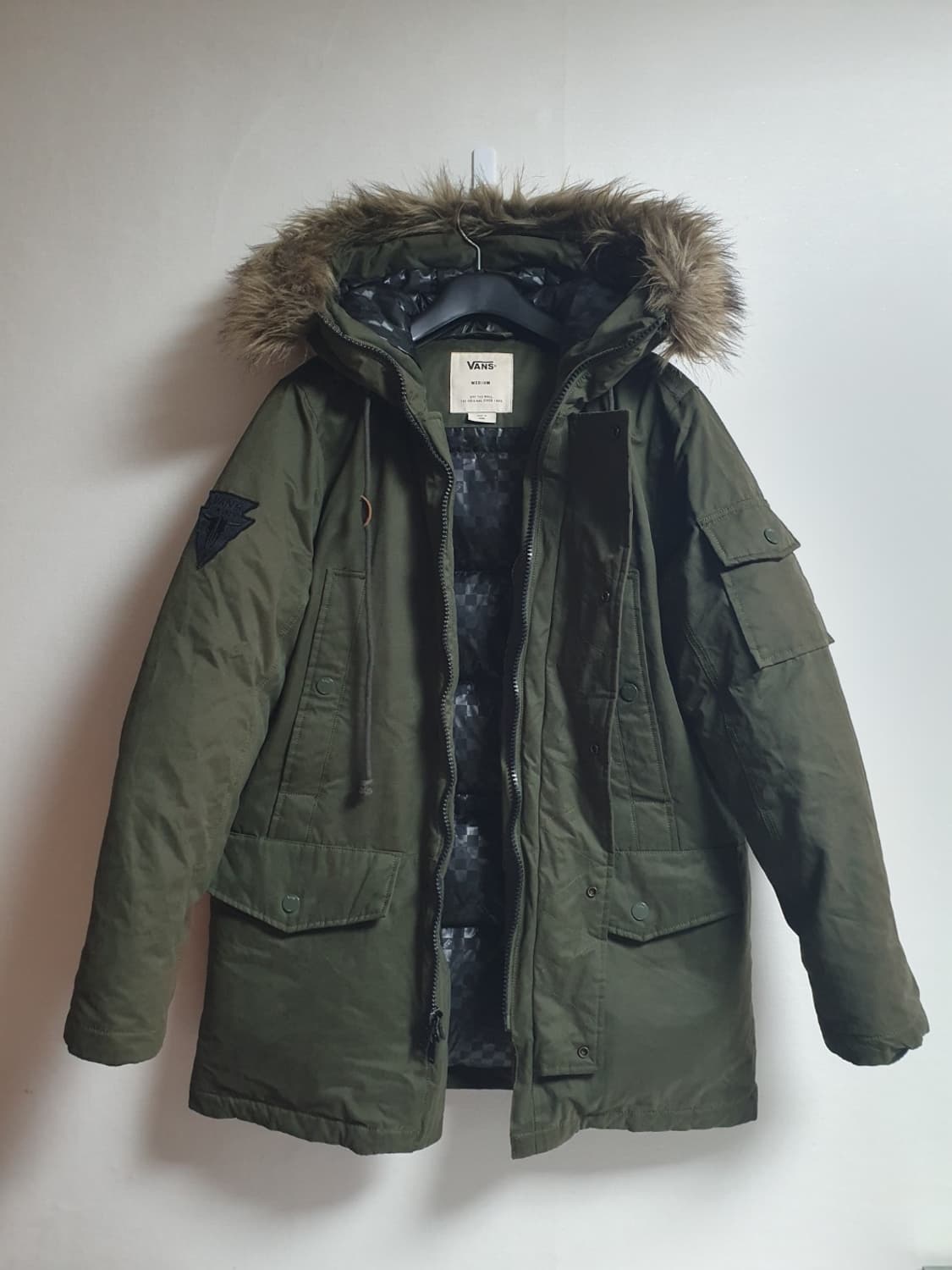 택포 반스 패딩 덕다운 카키 헤비덕다운 M 상품이미지1