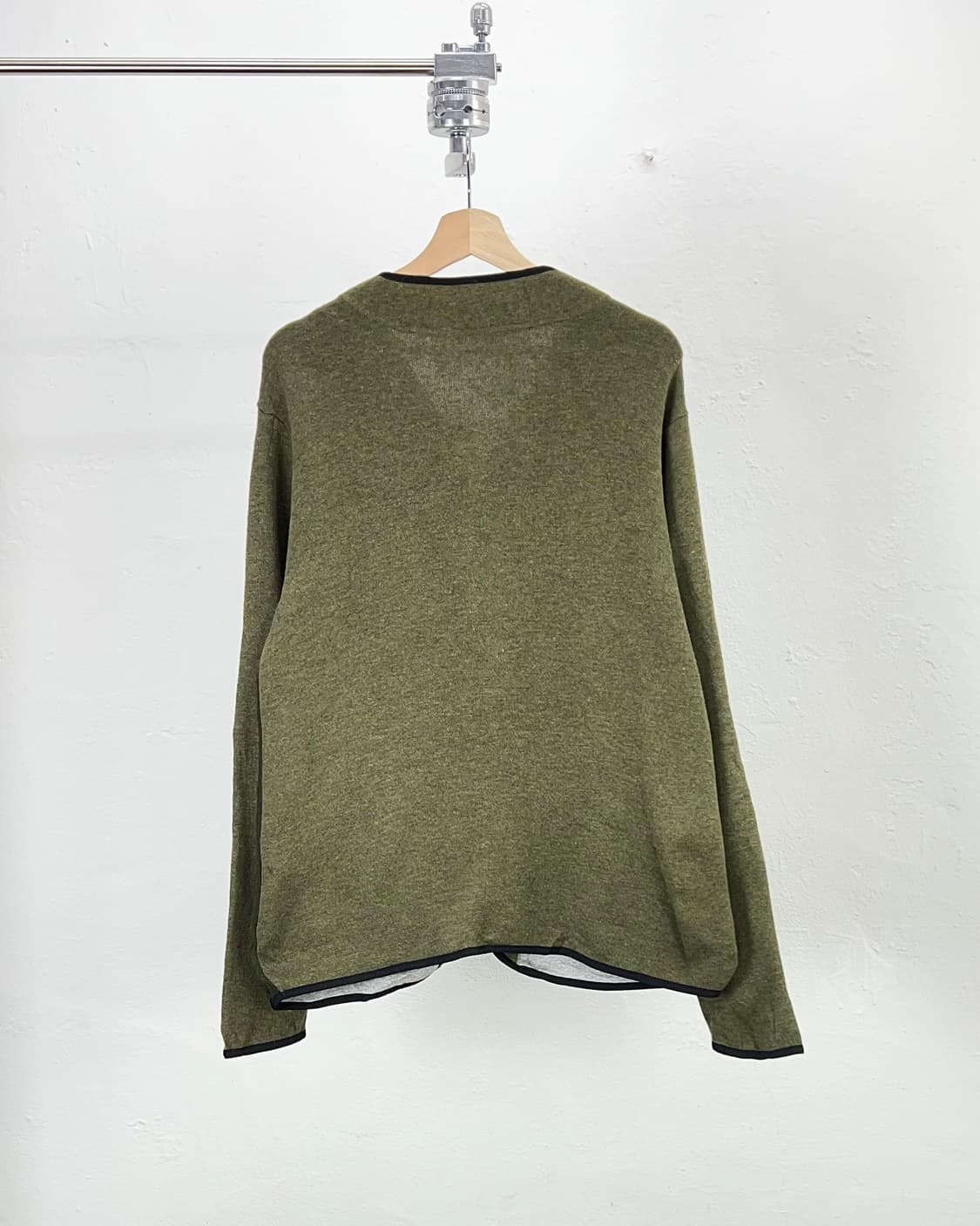 자알드 아마존 그린 라운드 버튼 업 패치 포켓 플리스 가디건 자켓 상품이미지6