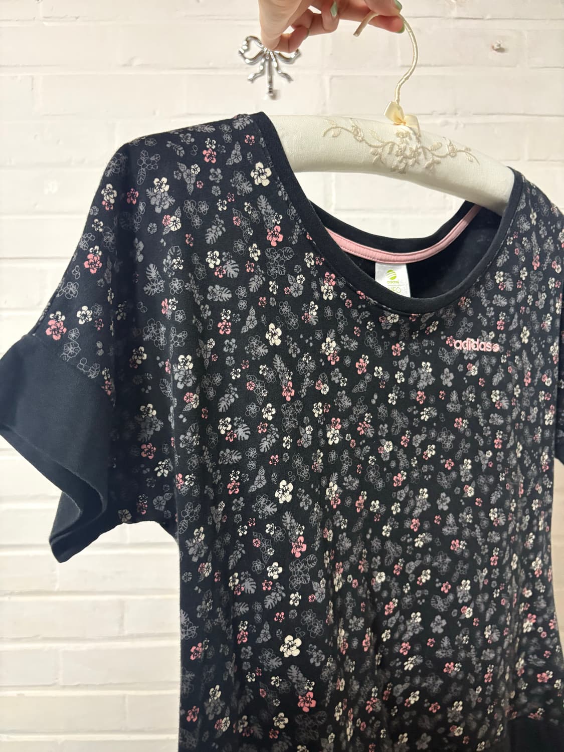 jpn vintage adidas neo flower t-shirt 상품이미지4