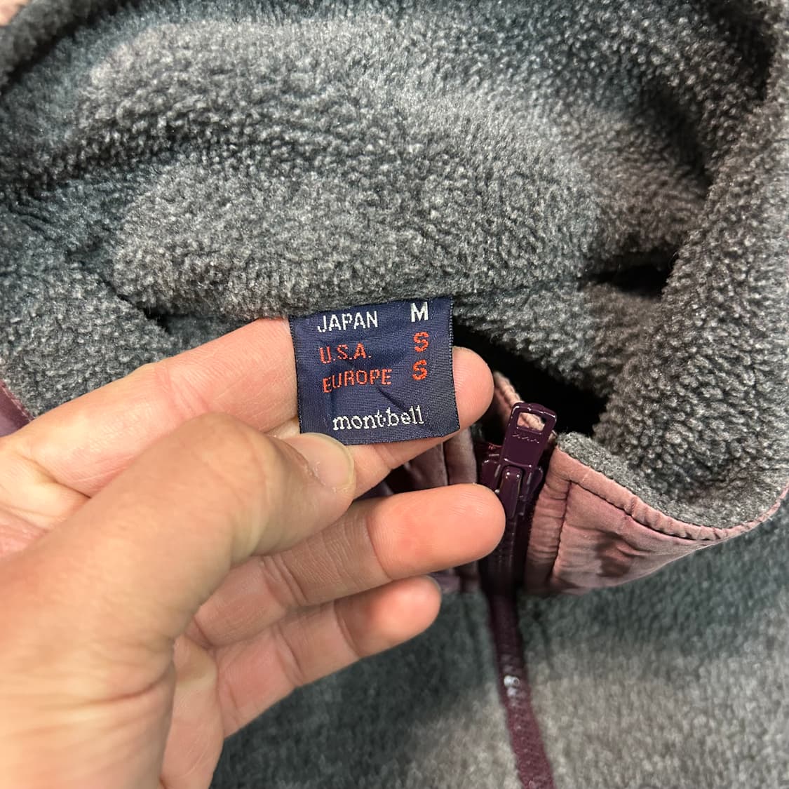 [M] 90s 몽벨 재팬 플리스 하프집업 상품이미지4