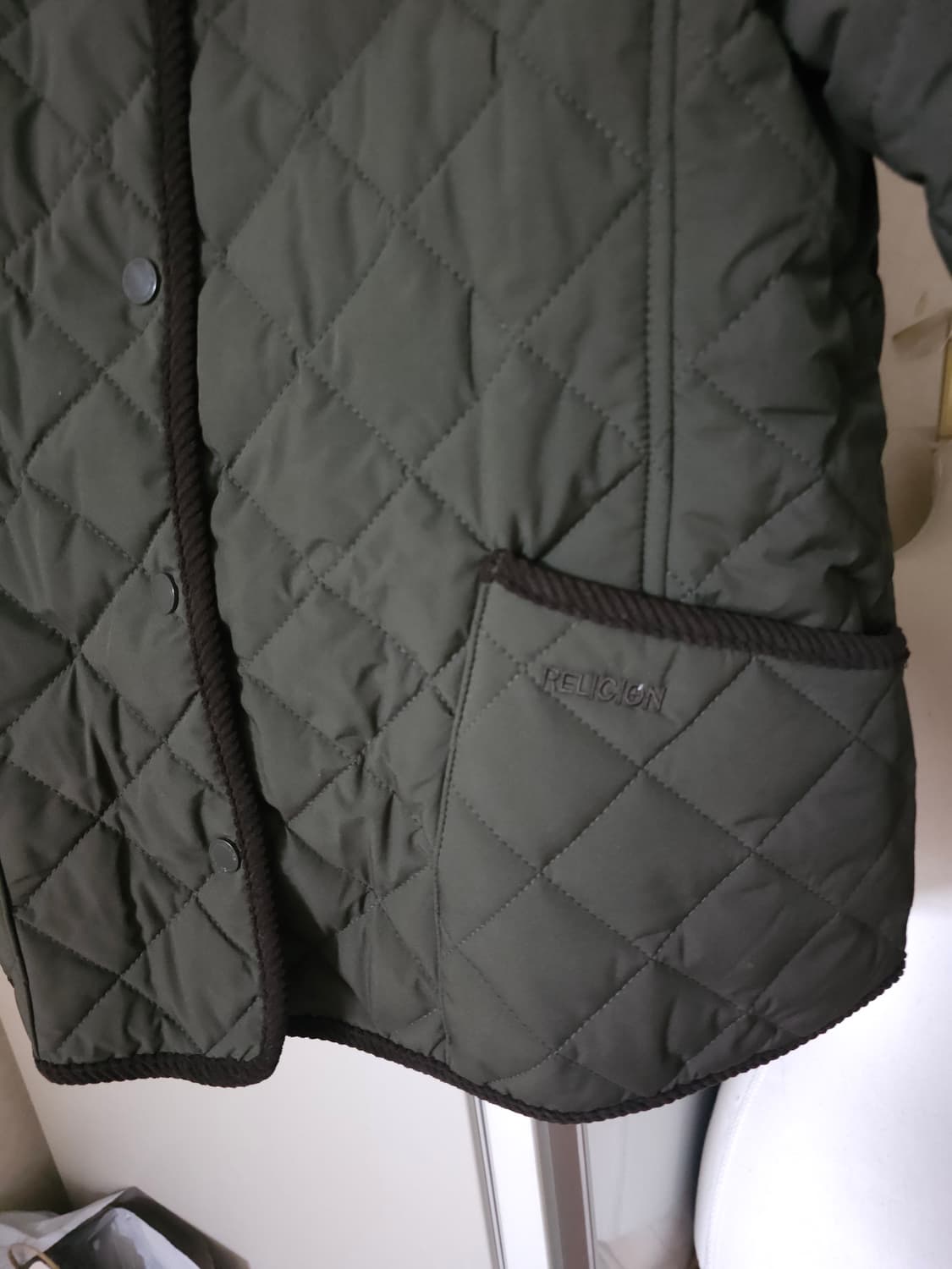 릴리젼 퀼팅 자켓 여성용 올리브 상품이미지3