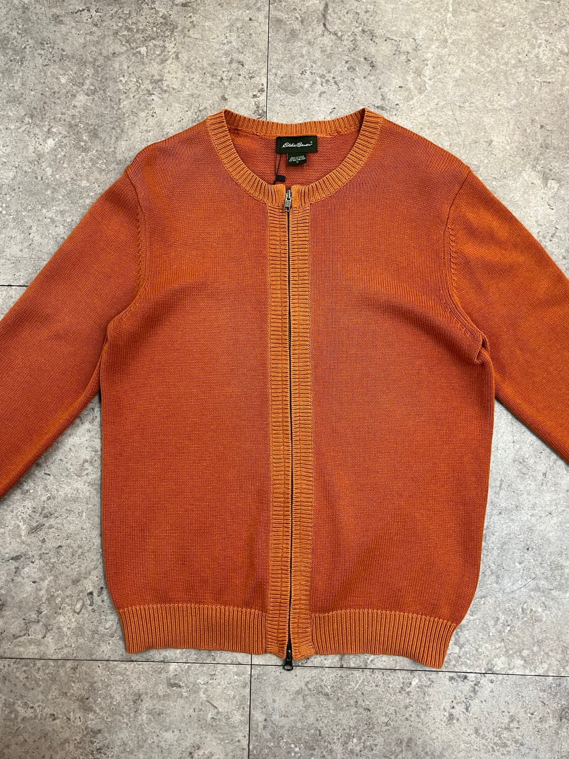 에디바우어 투웨이 니트 집업 오렌지 S #csz3262 상품이미지4