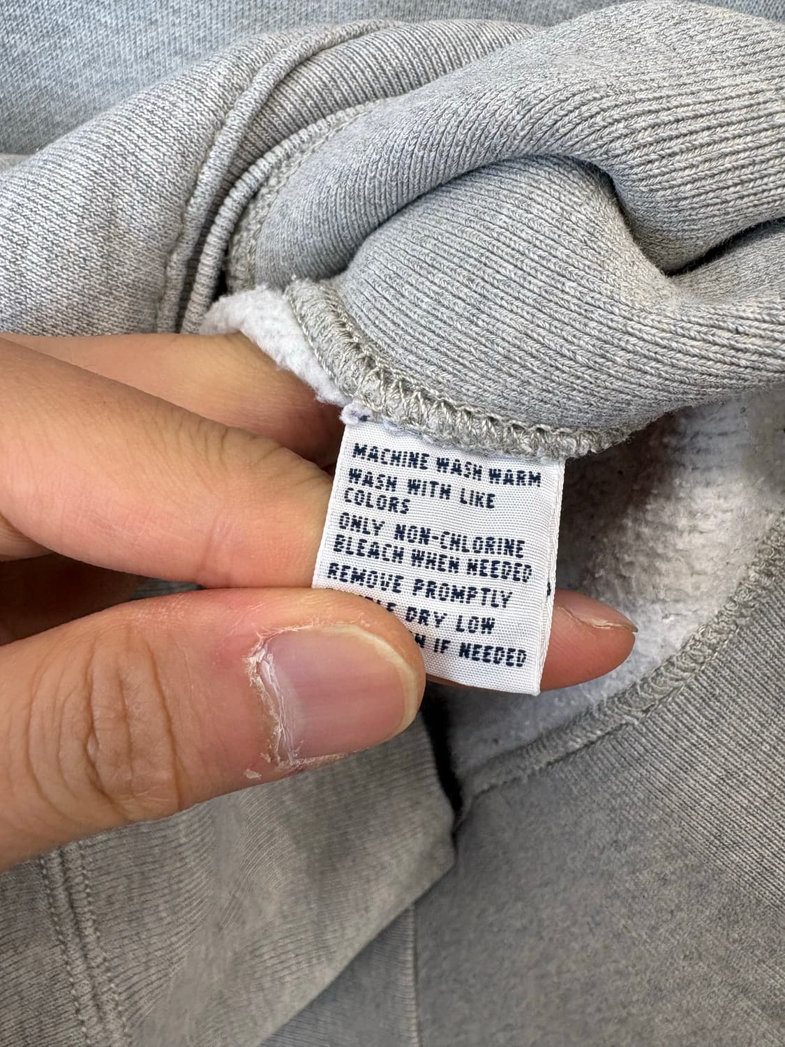 폴로랄프로렌 헤비 코튼 럭비 그레이 후드티 상품이미지7