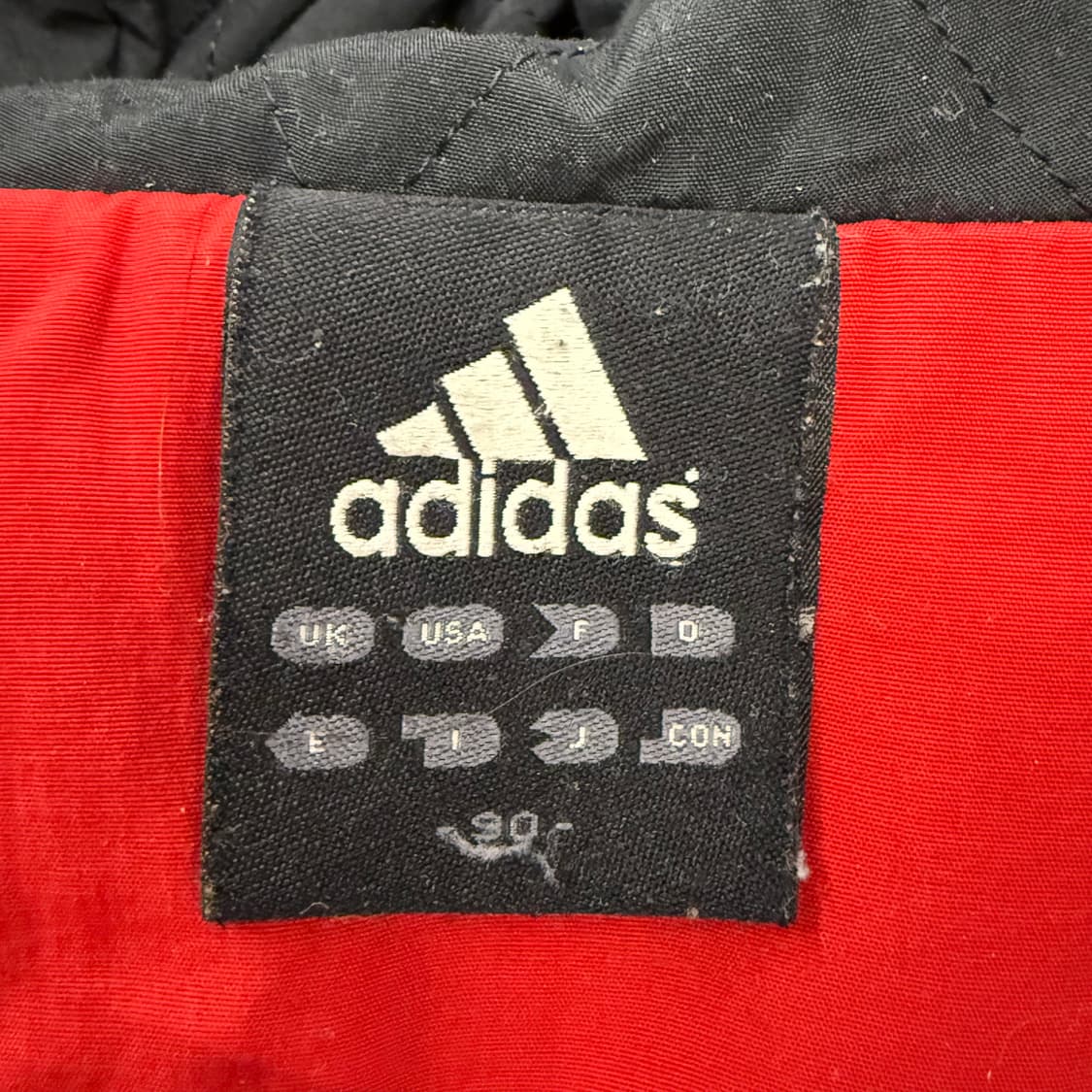 아디다스 레드 빨검 패딩 점퍼 90 상품이미지5